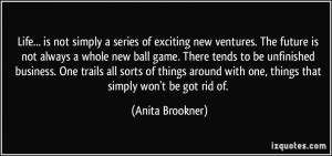 series of exciting new ventures. The future is not always a whole new ...