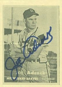JOE ADCOCK PRINTED PHOTOGRAPH SIGNED IN INK