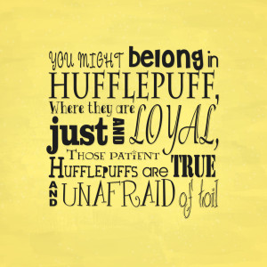 Harry Potter Houses Hufflepuff