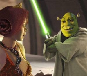 Shrek turns Jedi | Funny Jokes, Videos, Quotes and Pictures online ...