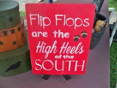 Too cute!! Flip Flops Are the High Heels of the South by ...