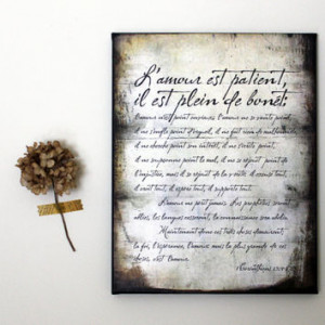 Corinthians 13 in french. Inspirational Quote, Writing Cursive ...