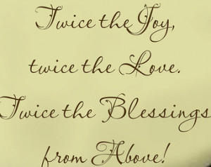 Twin Quotes For Girls Twins saying wall decal girl