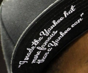 Jay-Z’s Yankees hat has the words, “”I made the Yankee hat more ...