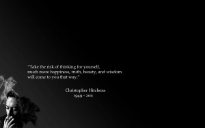 Download Christopher Hitchens quote wallpaper
