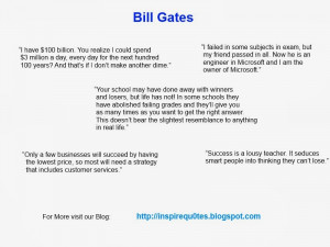 Bill Gates inspirational quotes