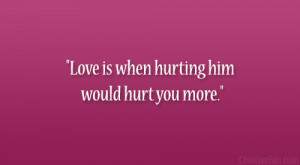 quotes about hurting someone you love
