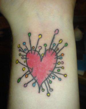 Tim Burton - Voodoo Girl Heart tattoo
