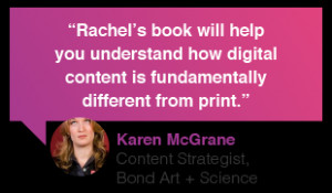 Karen McGrane, content strategist, Bond Art and Science, review ...