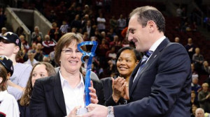 March 10, 2013 - Pac-12 commissioner Larry Scott presents Stanford ...