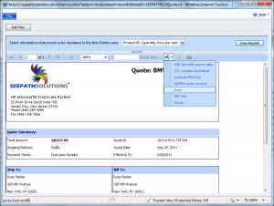 Custom Quote Generator for CRM Online