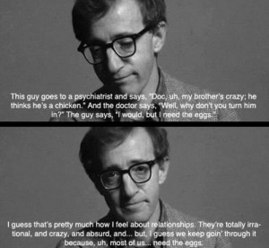 charming life pattern: annie hall - movie - quote - woody allen