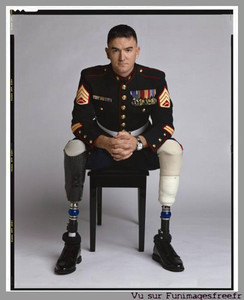 Soldat américain amputés des deux jambes