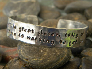 Graduation Dr. Seuss quote bracelet - You're off to great places