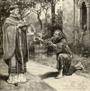 Pope Innocent III (1161-1216) and St. Francis of Assisi (1181-1226