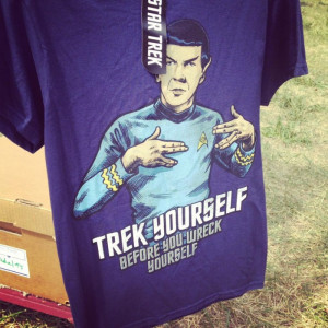22. Star Trek t-shirt: Trek yourself before you wreck yourself