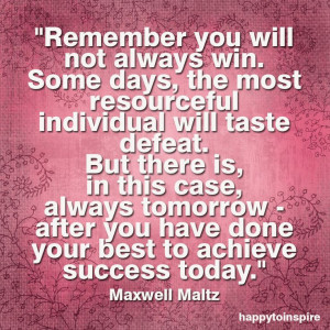 There's Always Tomorrow....