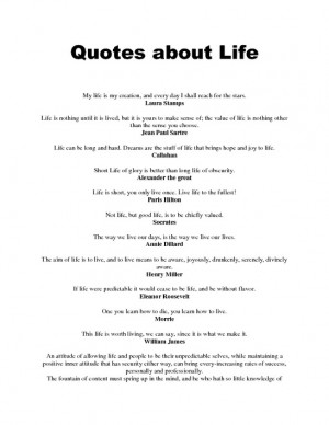 Quotes about Life screenshot