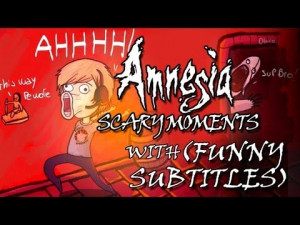 AMNESIA SCARY REACTIONS (and funny) moments with Subtitles! w ...