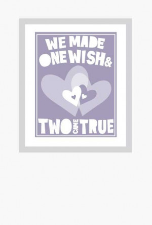 TWINS Baby Nursery Quotes about Twins Poster Fine Art Print. $18.00 ...