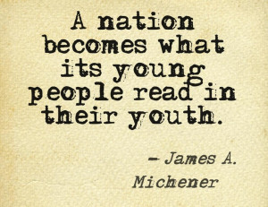 feel terrified by this thought! (made on @Pinstamatic) James Michener ...