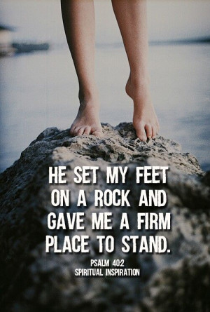 On solid rock I stand