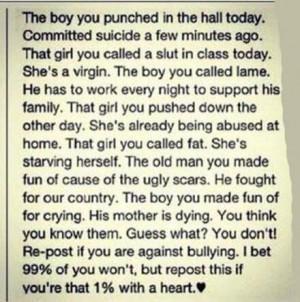 you act no person anti bullying bullies bullying bully stop bullying ...