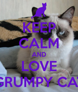 Keep Calm and Love Grumpy Cat