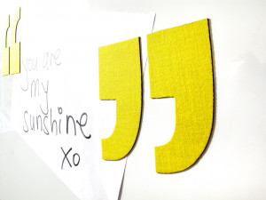 quote/unquote magnets - chunky and square quotation punctuation marks ...