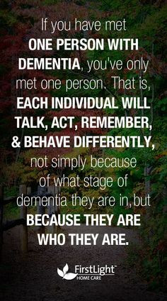 Each individual with Alzheimer's is different. Make a plan that works ...