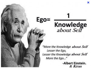 Einstein ego-and self knowledge