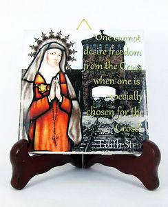 Saint-Edith-Stein-Ceramic-Tile-with-quote-St-Teresa-Benedicta-of-the ...