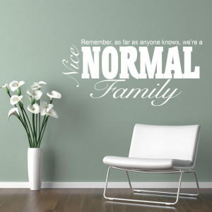 nice normal family quote wall stickers wall decals