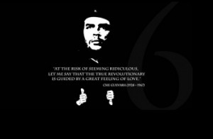 ... teaser splash page with... famous Argentine revolutionary Che Guevara