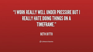 Working Under Pressure Quotes