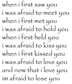 When I first saw you...