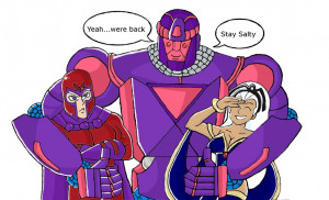Magneto, Storm, Sentinel 