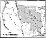 Louisiana Purchase Map Black and White