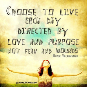 Live life with purpose