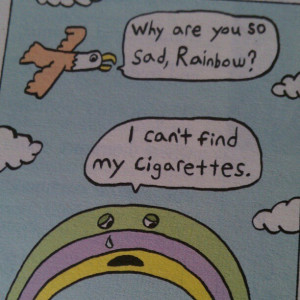 humor, funny, drawing coloring books, eagle, rainbows, sad, smoking ...