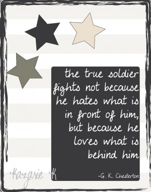 Army Soldier Quote- True Soldiers Digital Print