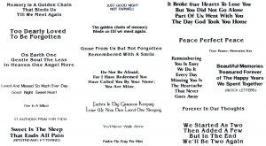 Meadow Memorials 2014 | Designed By