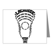Lacrosse Defense Words Note Cards (Pk of 10) for