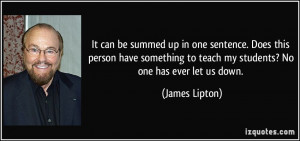 It can be summed up in one sentence. Does this person have something ...