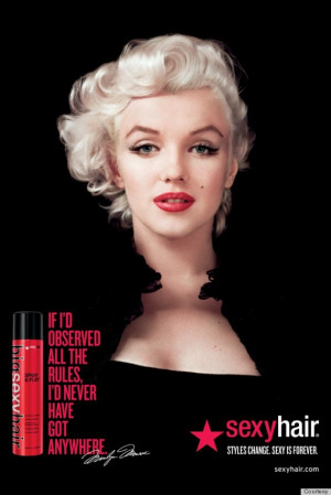 Marilyn Monroe Sexy Hair Ads Bring Actress Back To Life For Fall ...