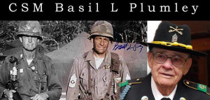 Command Sgt. Maj. Basil Plumley, character in movie 