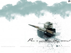 ... wallpaper on Power of The Words : Pen is mightier than sword