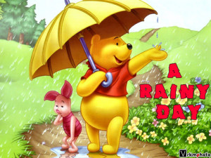 Rainy day pooh