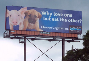 Choose vegetarian advertisement
