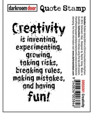 Creativity - Quotes Stamp (Cling Foam Stamp) [DDQS001]